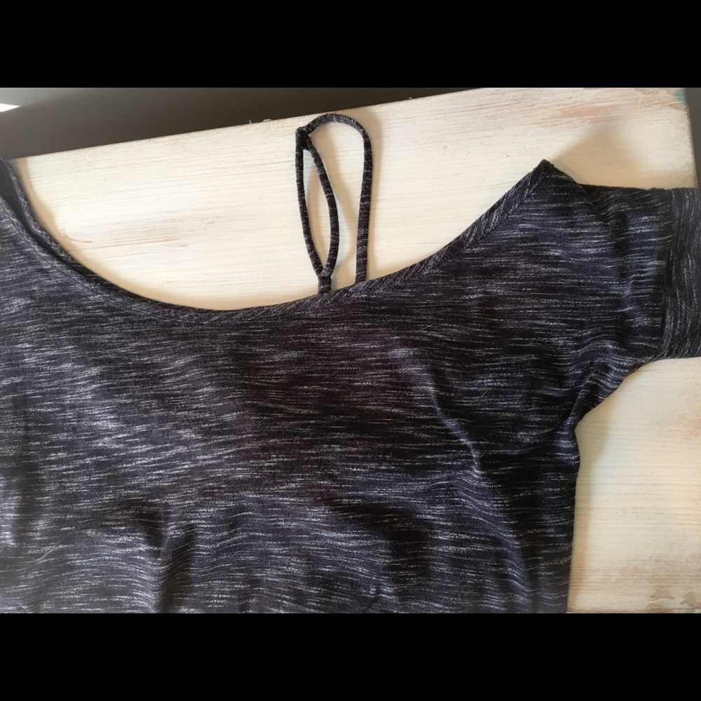 Free People Dark Gray Tie Knot Top in Dark Gray♡ - Picture 4 of 5